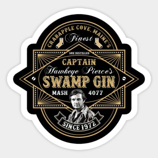 MASH 4077 Swamp Gin Label Sticker